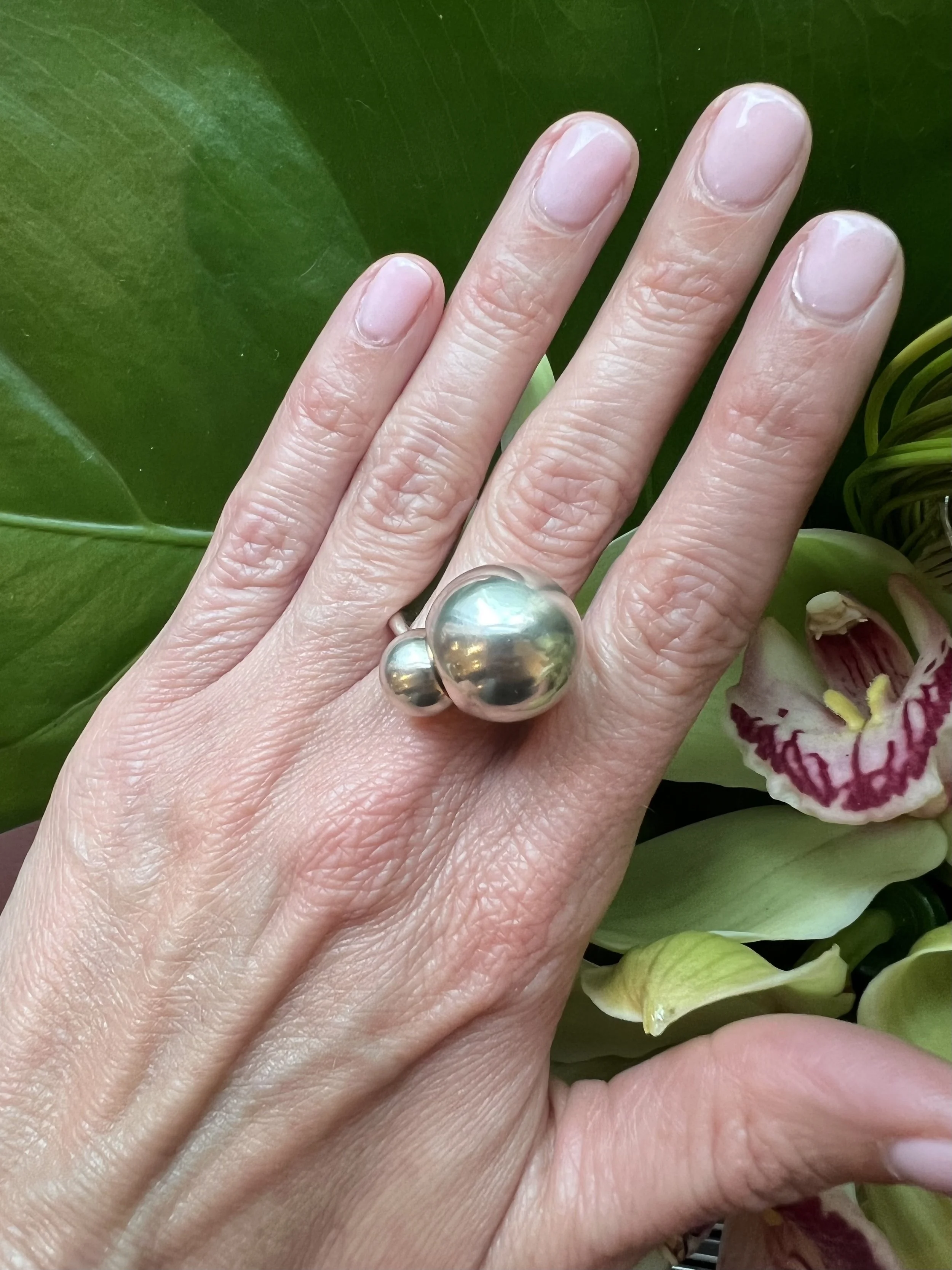 Zaha Hadid for Georg Jensen Sterling Silver Lamellae Ring — Mahnaz